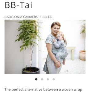 Like new BB Tai infant/toddler wrap - tan color